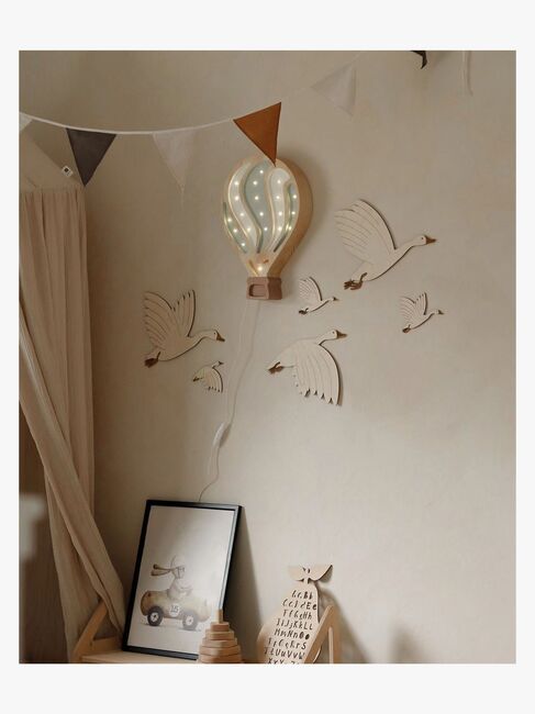 lis wycina Flying Geese Vægdekoration Træ Højre