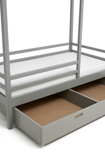  Minitude Nordic Jax Husseng 70x140 & BabyMatex Madras Carpathia + Sengeskuffe, Grå