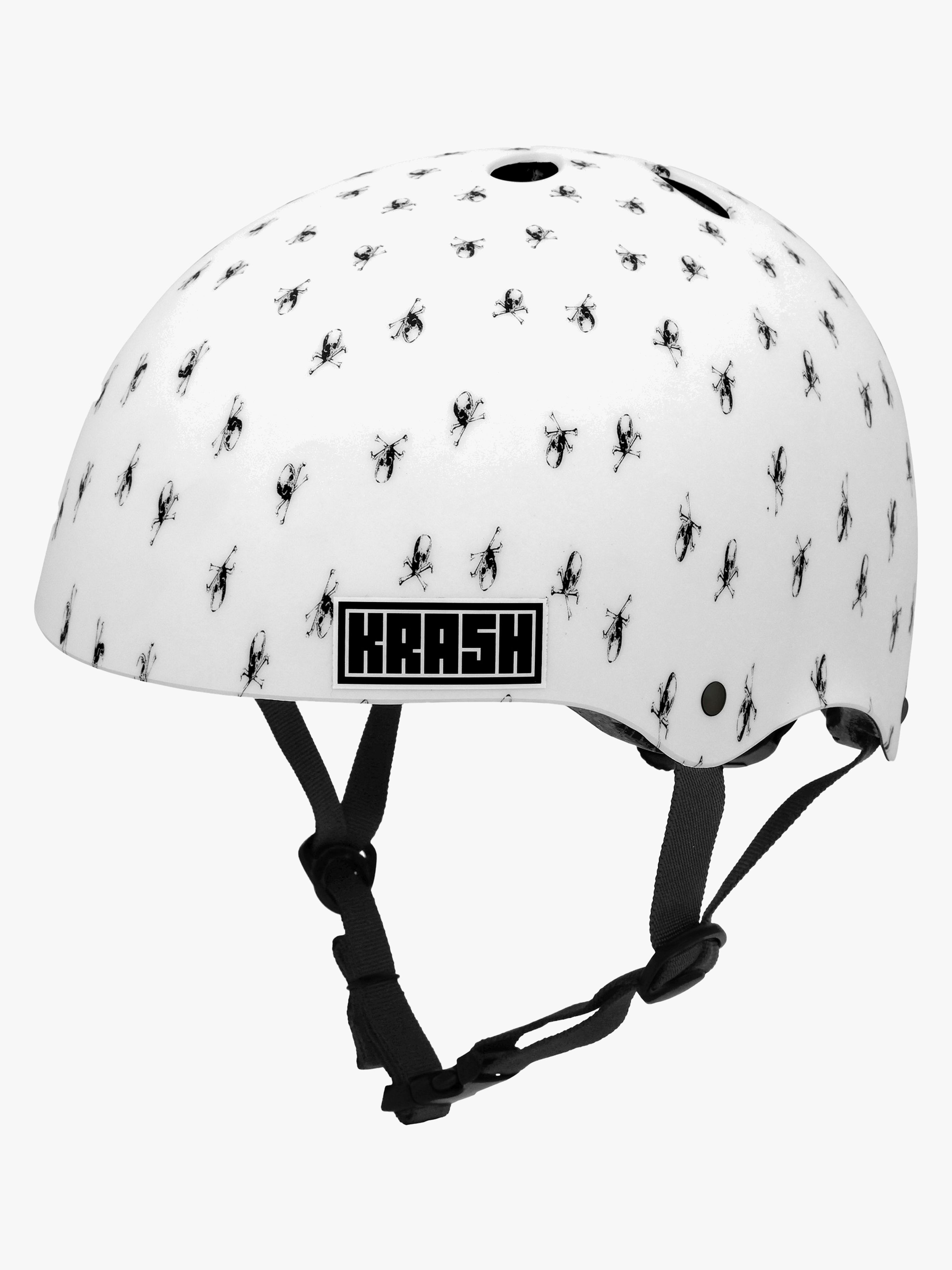 Krash Mips ABS FS Hjelm, White Skully, M