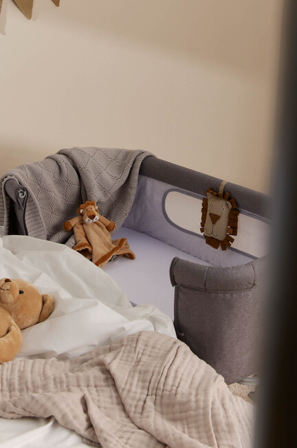 Moweo ALEX Bedside Crib, Grå