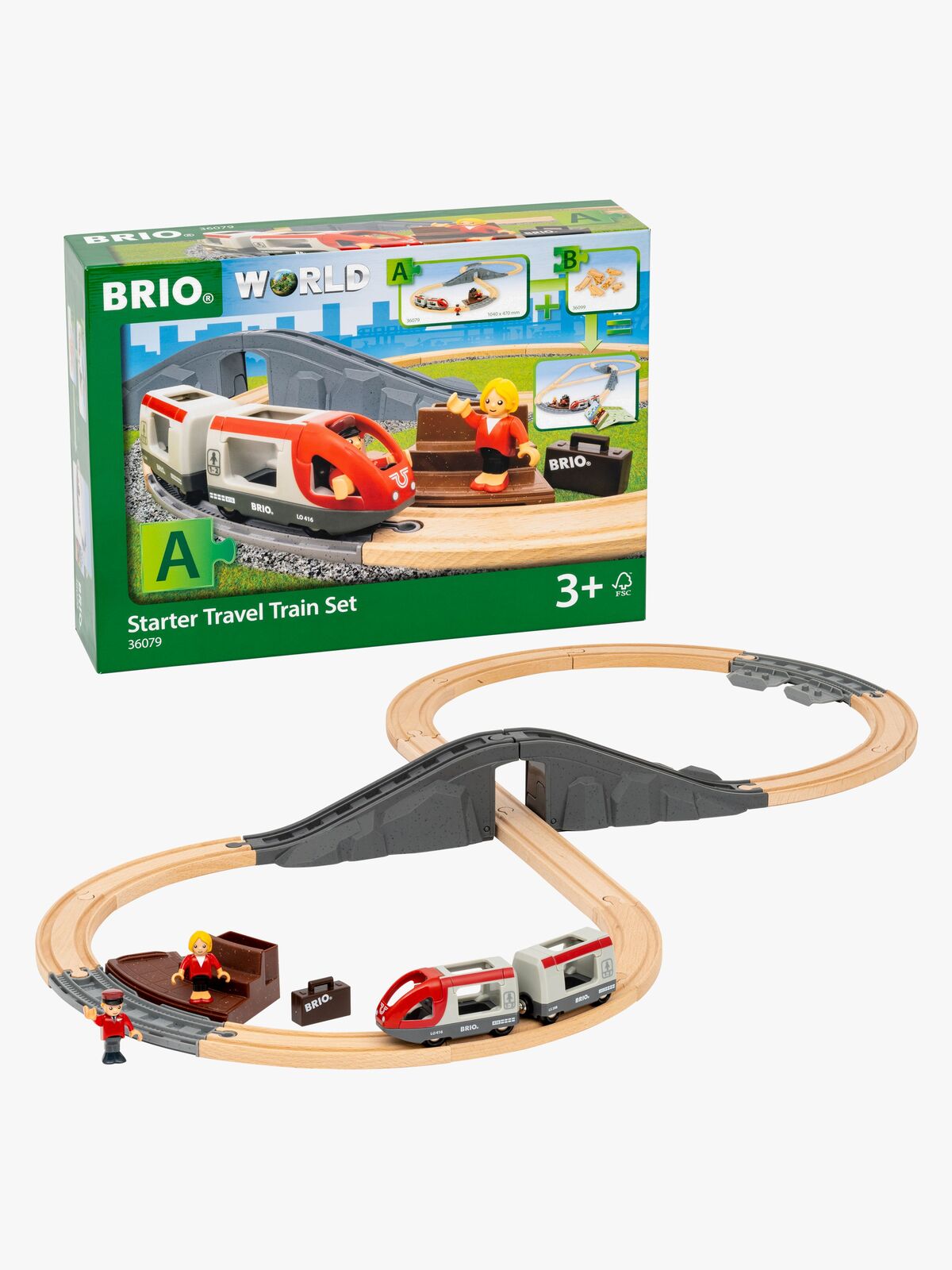 BRIO World 36079 Startsæt Med Passagertog