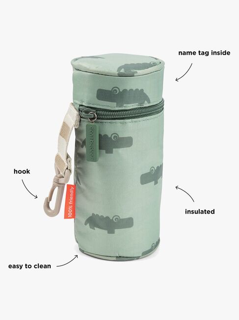 Done By Deer Croco Køletaske til Flaske, Green