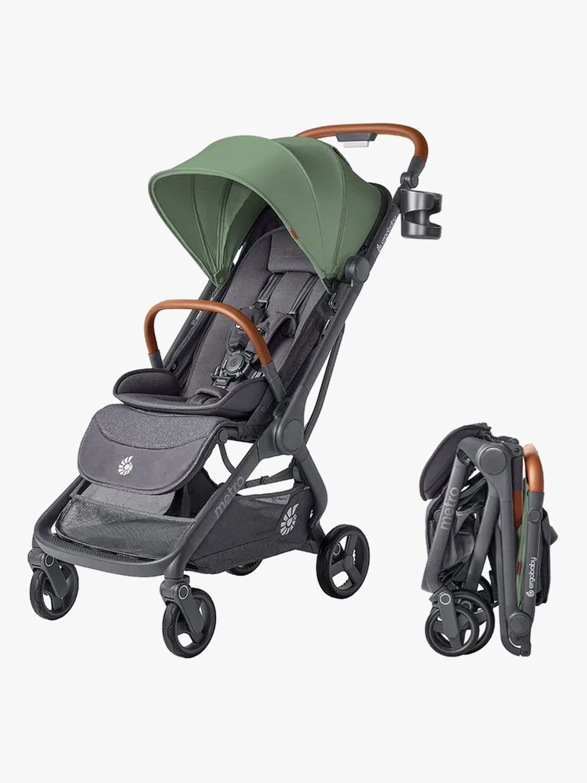 Ergobaby Metro 3 Deluxe Klapvogn, Willow Green