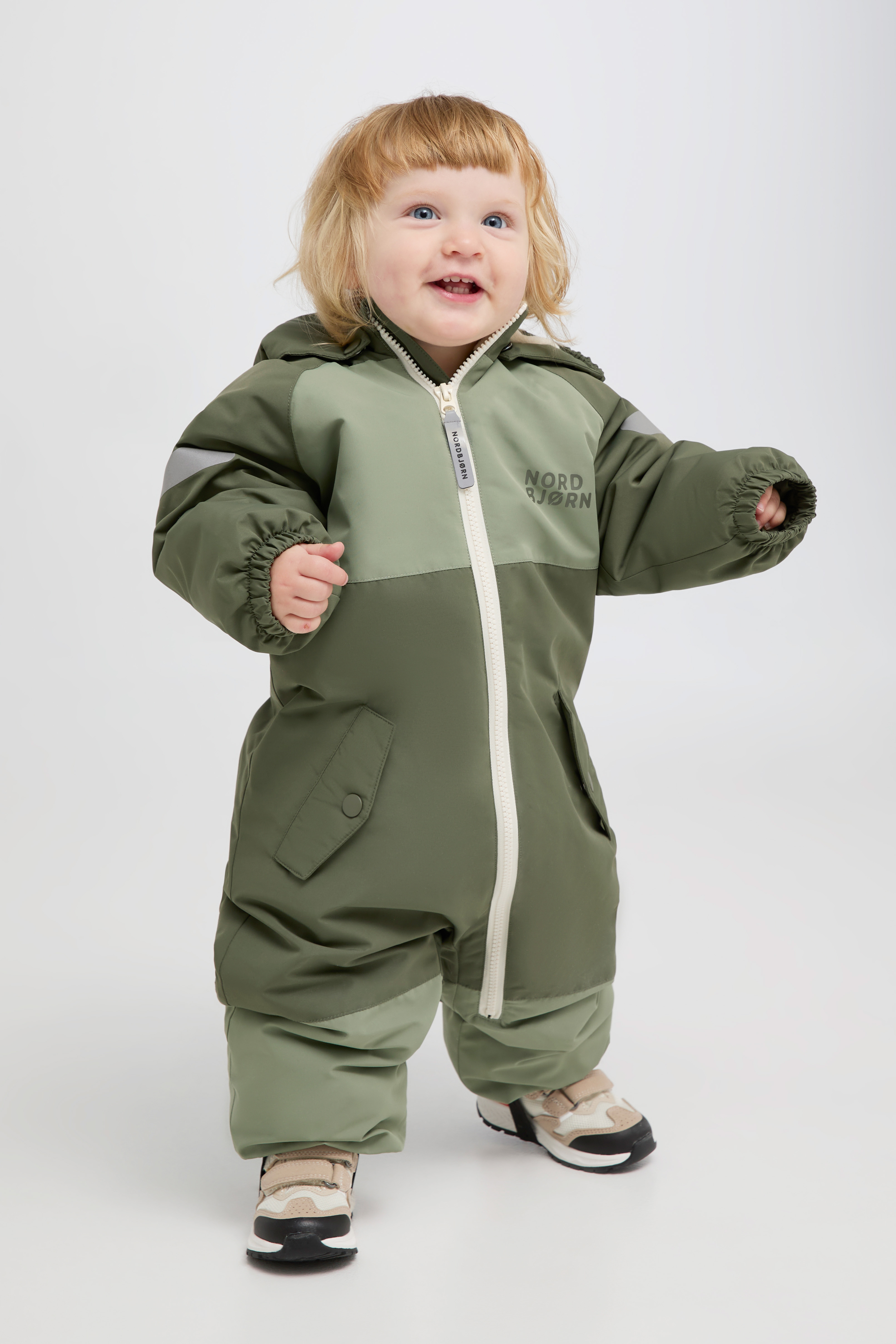 Nordbjørn Fernie Babyflyverdragt, Sea Spray/Beetle, 86, Overall