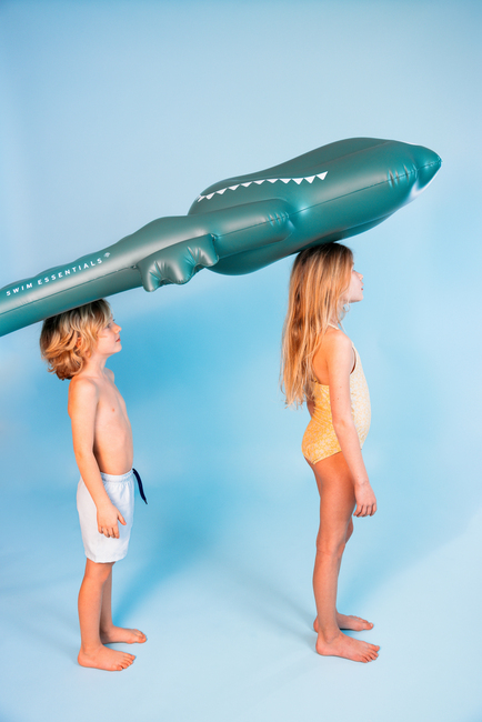 Swim Essentials Bademadras Dreamscape Green Crocodile 177 cm
