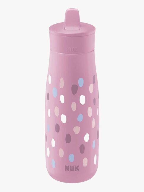 NUK Mini-Me Flip Flaske, Purple Dots