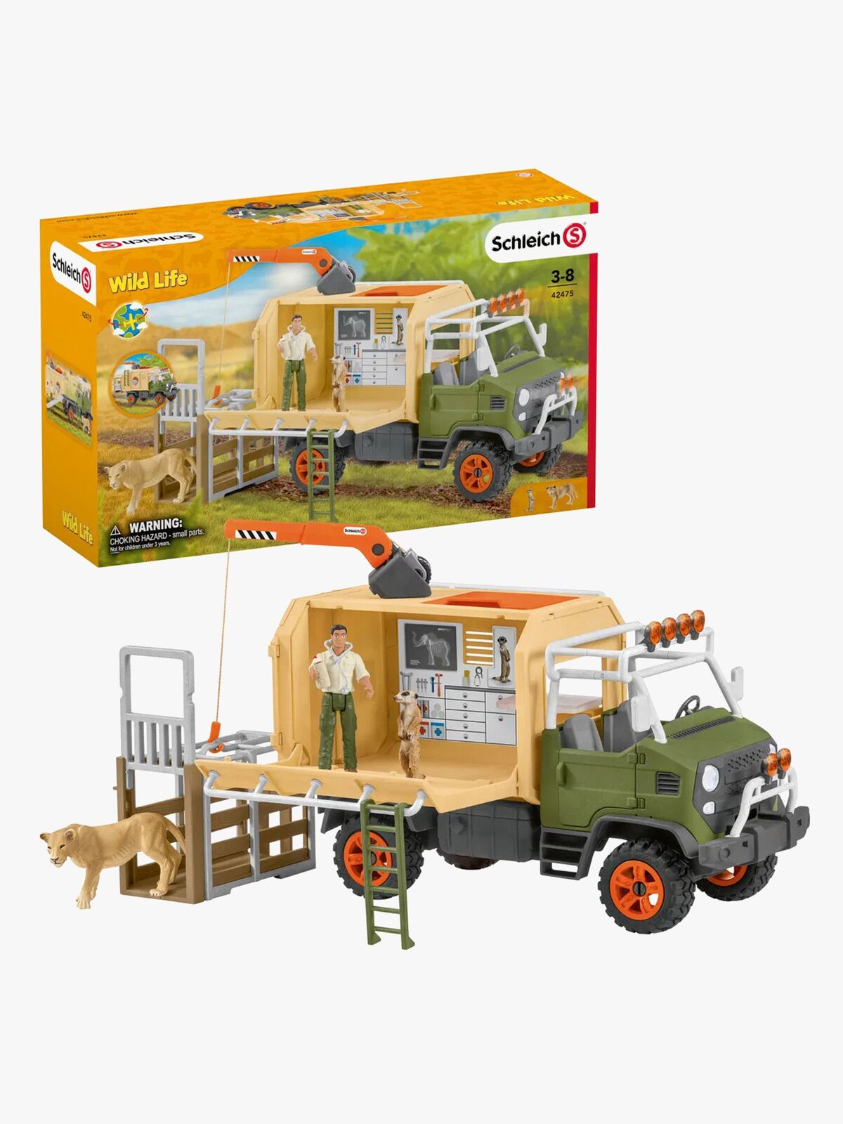 Schleich Legesæt Wild Life Redning m. Lastbil