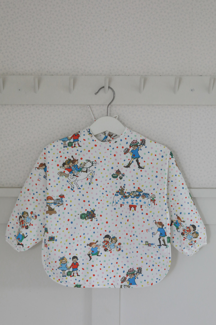 Pippi Langstrømpe Fødselsdag  Langærmet Hagesmæk