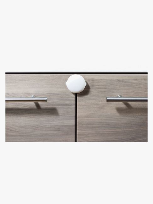 Safe & Care Selvklæbende Dobbelt Skabslås, Hvid