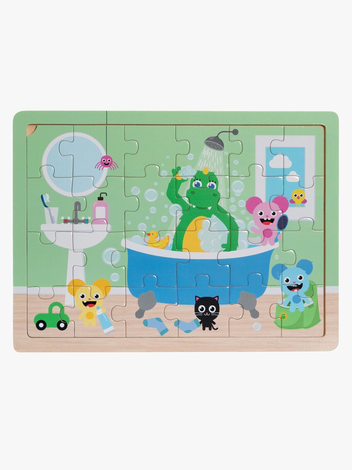 Bolibompa Rammepuslespil Dragen På Badeværelset 24 Brikker