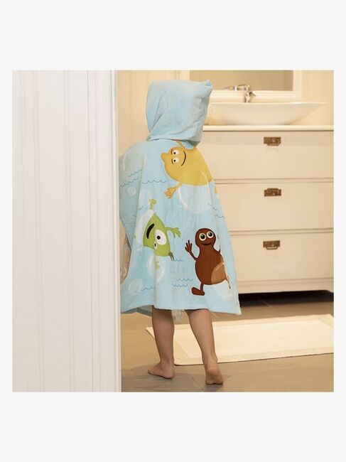 Babblarna Badeponcho Bobler, Blå