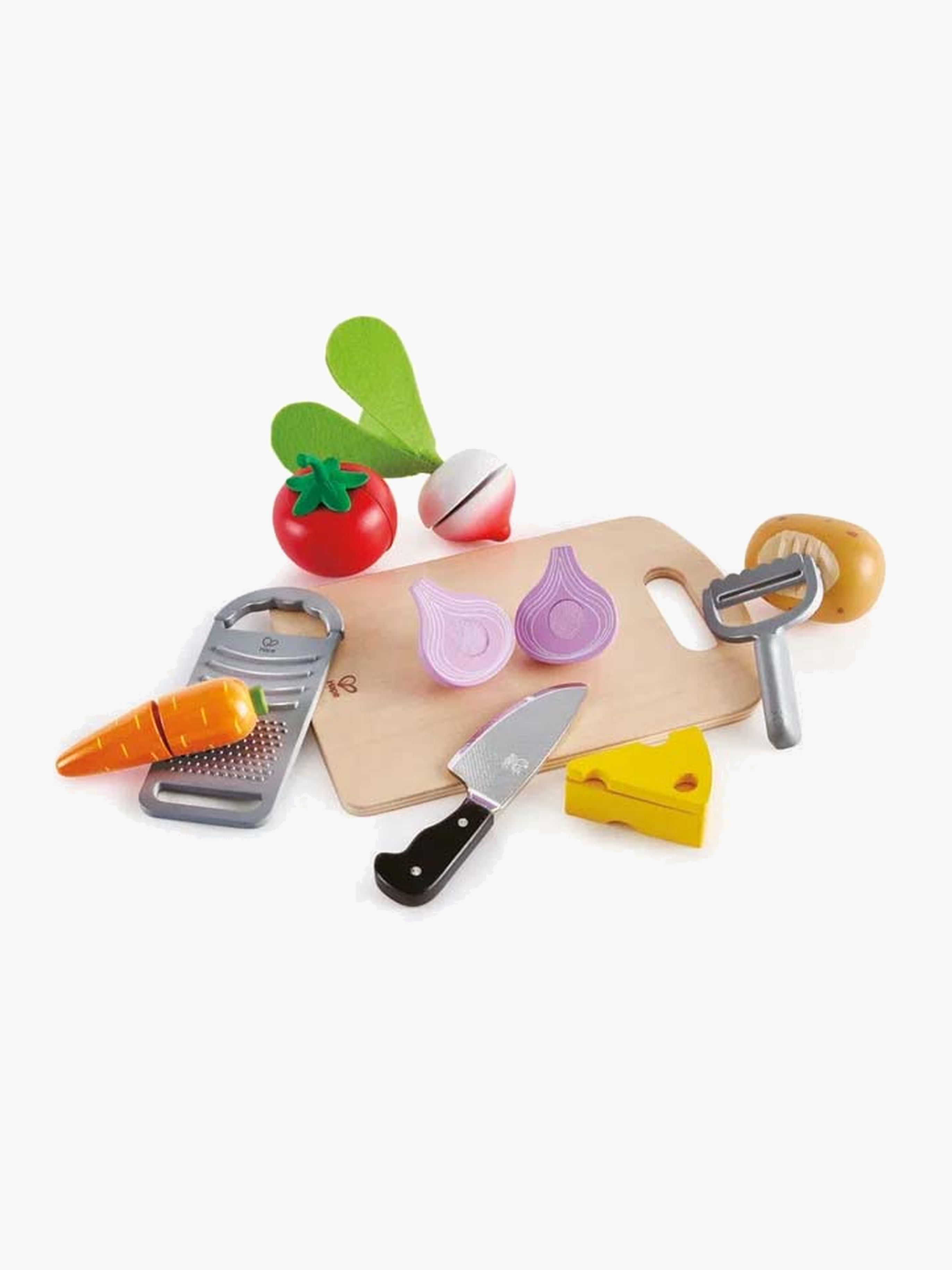 Hape Legetøjssæt Grøntsager Med Køkkenredskaber