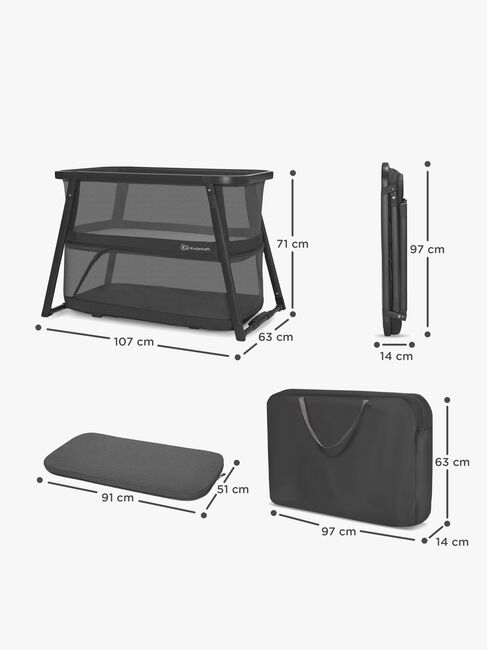 Kinderkraft SOFI PLUS Weekendseng, Grey