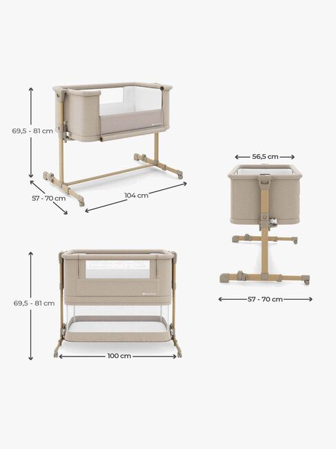 Kinderkraft Nestee Grow 2 Weekendseng, Beige Wood 2156091_KLNEEGR2-BEG0001-3420_3f.jpg