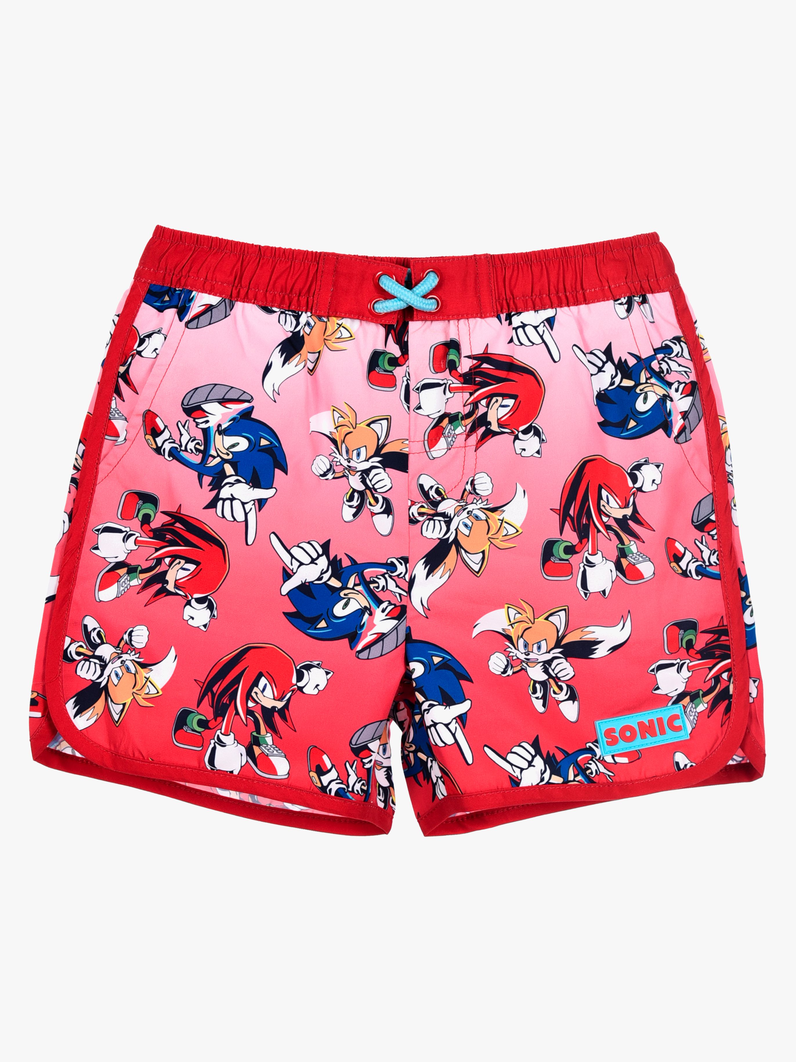 Sonic Modern Badeshorts, Rød, 128-134