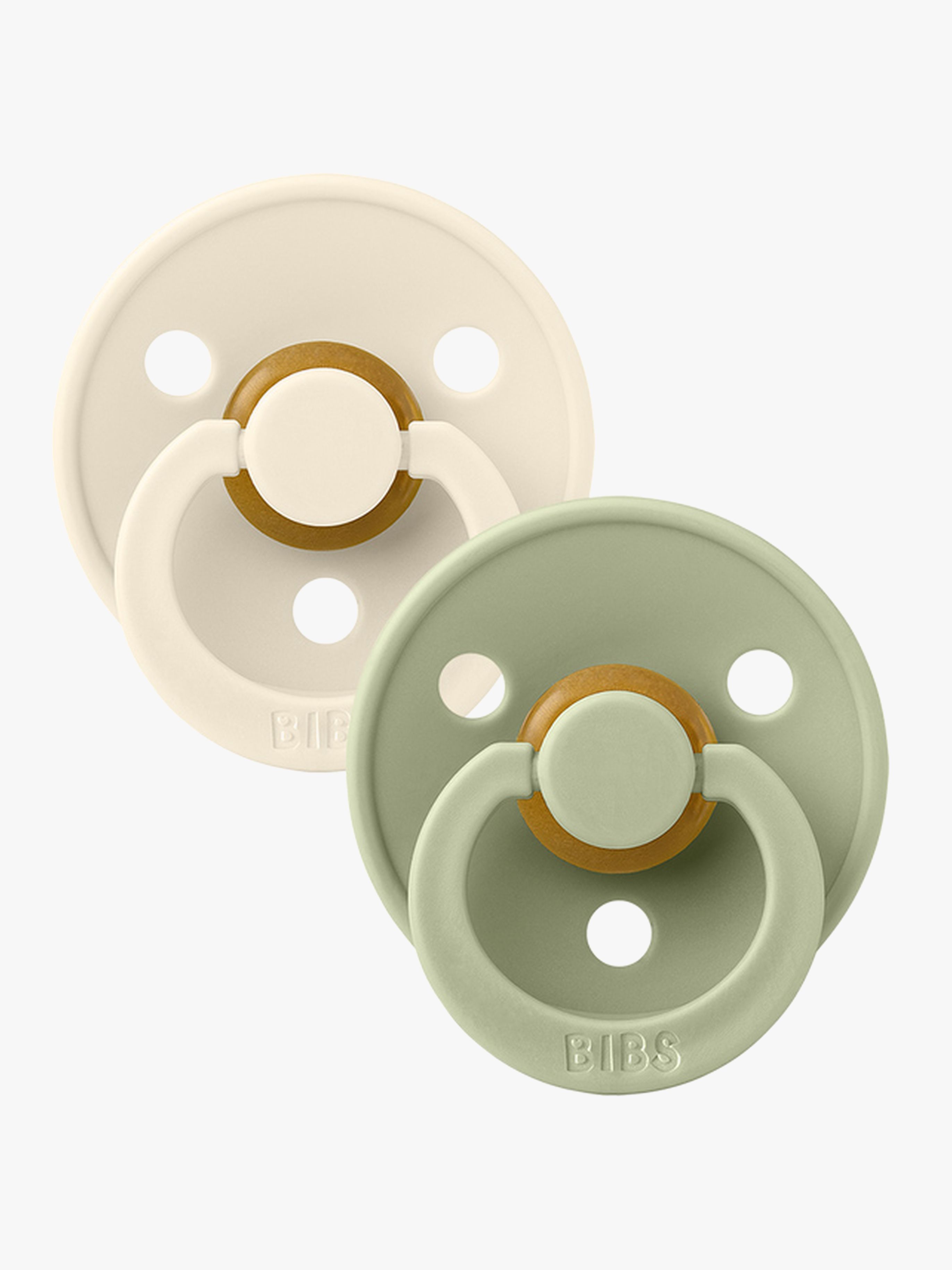 BIBS Sut Colour 2-pak Latex Størrelse 1, Ivory/Sage
