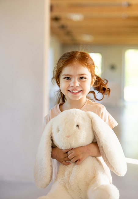 Teddykompaniet Bamse Mocca Kanin 34 cm, Creme