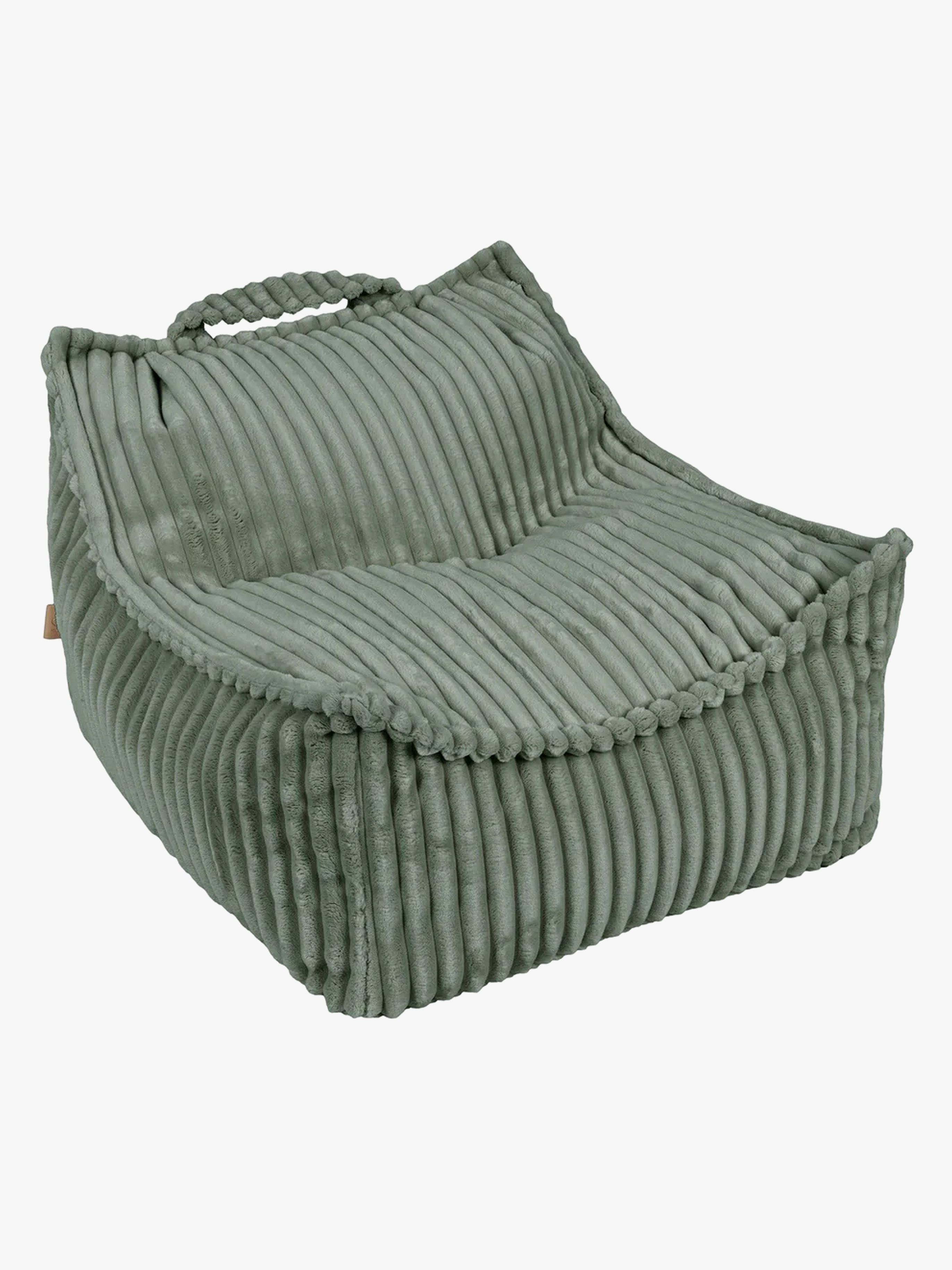 Meowbaby Churros Sækkestol, Olive Sage Green, Børnemøbler, Indretning børneværelse
