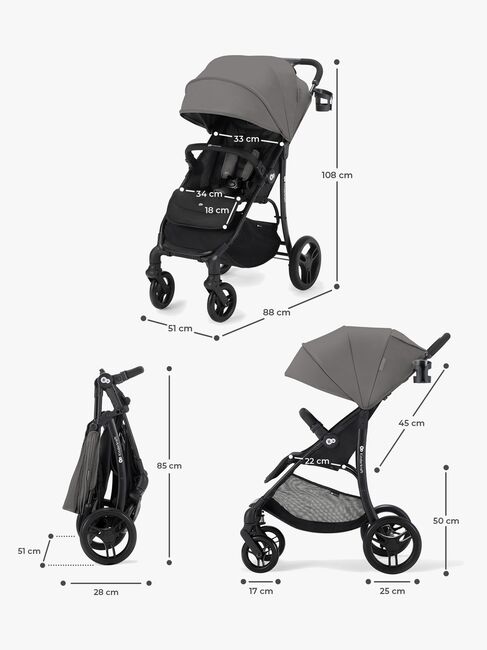 Kinderkraft ASKOY Klapvogn, Dhalia Pink