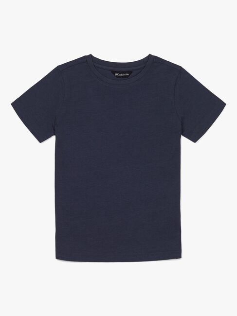 Luca & Lola Paulo T-Shirt 2-pak, Grey Melange/Navy