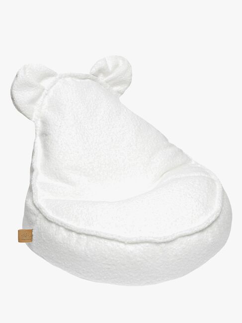 Meowbaby Boucle Sækkestol Teddy, Hvid