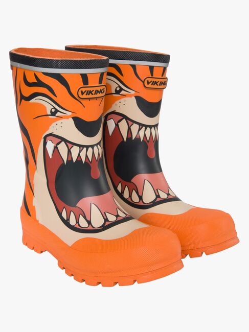 Viking Jolly Print Gummistøvler, Orange