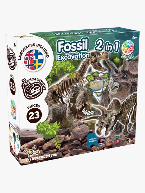 Toyrock STEAM Fossil-sæt Dinosaur 2-i-1