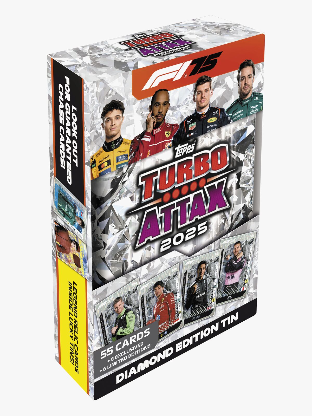 Topps Formula 1 Samlekort Turbo Attax Mega Tin Diamond Edition