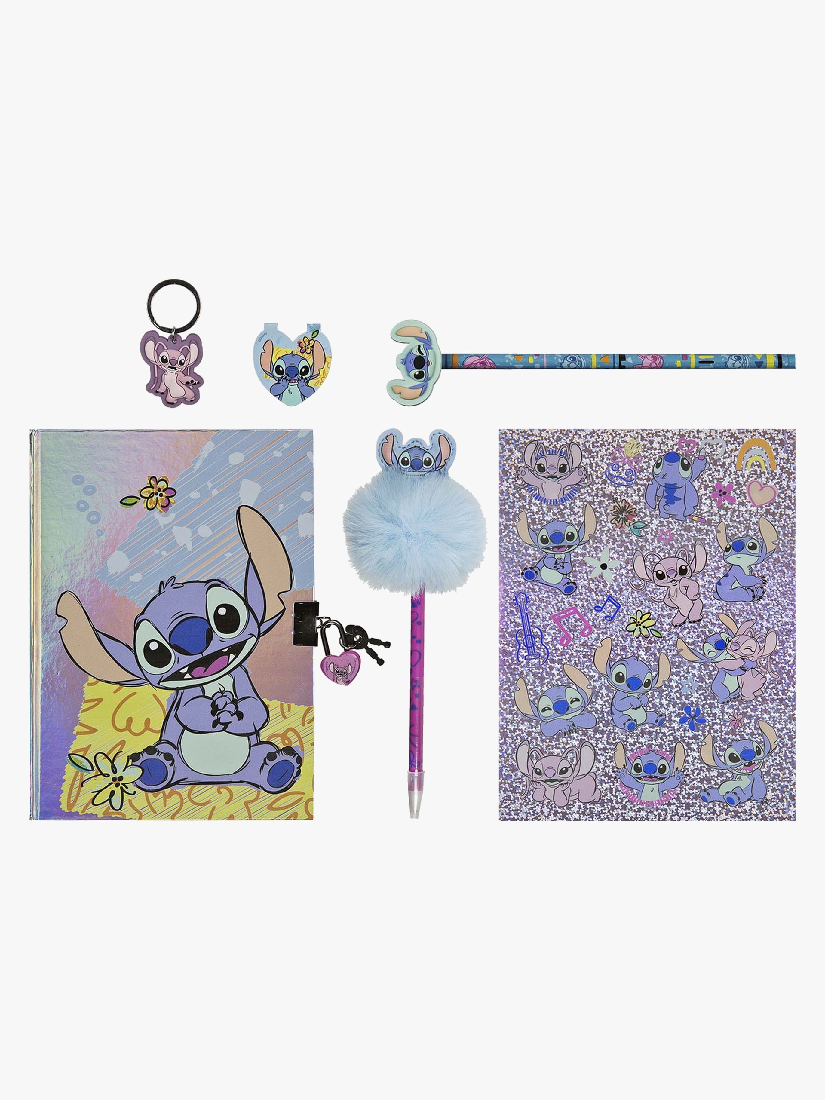 Disney Lilo &  Stitch Dagbog Med Tilbehør Glitter