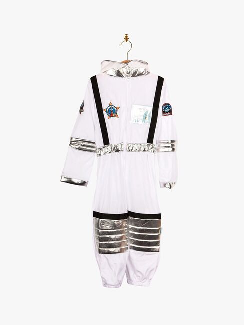 Den Goda Fen Astronaut Heldragt Velour Udklædning 116, Hvid F10235M-2986_3a.jpg