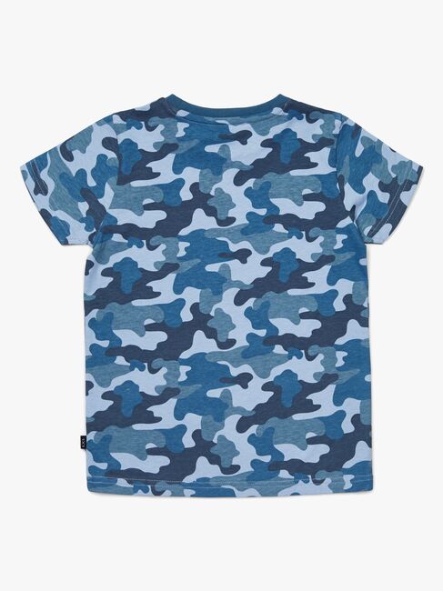 Luca & Lola San Marino T-Shirt 2-pak, Blue Camouflage/White