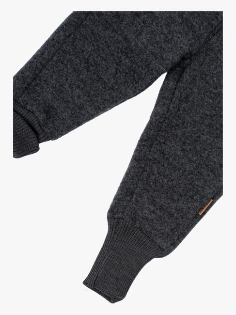 Mikk-Line Fleecebukser Baby Merinould, Anthracite Melange