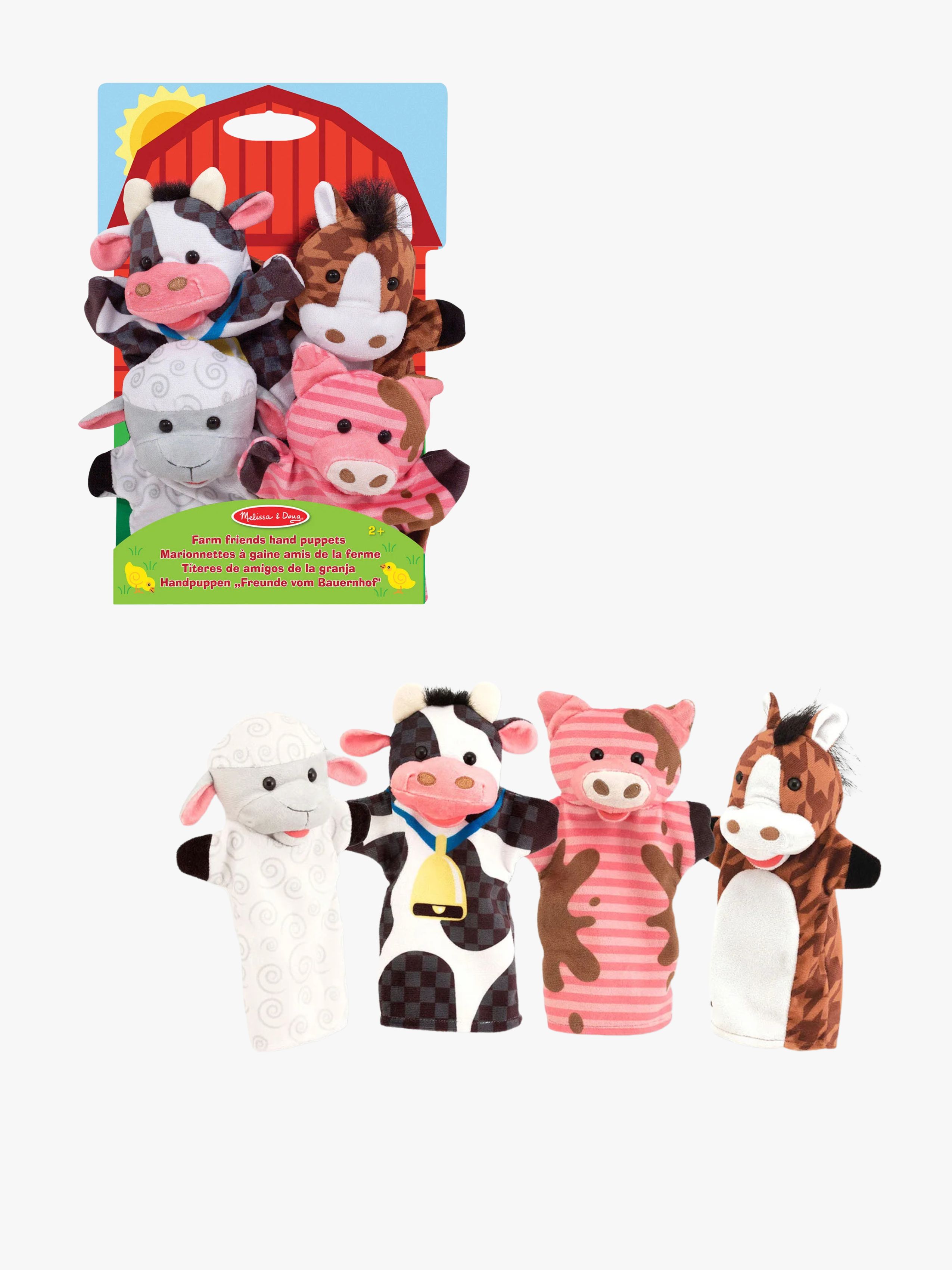 Melissa & Doug Hånddukker Bondegårdsdyr 4-pak