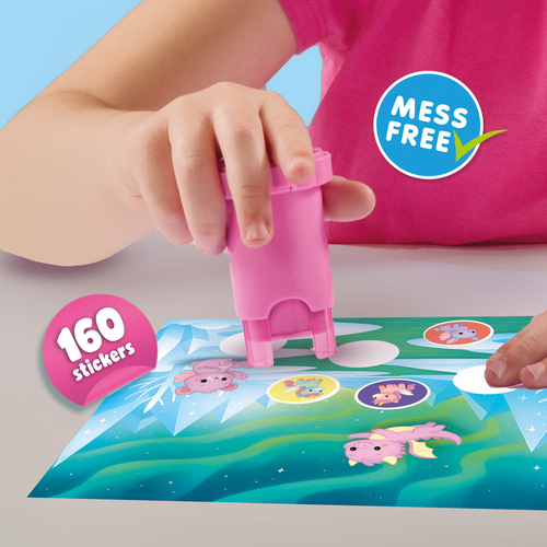 SES Creative Stempel med Klistermærker Fantasidyr