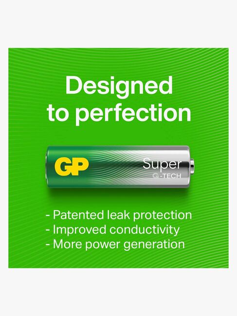 GP Super Alkaline G-TECH AA/LR6 Batterier 4-Pak