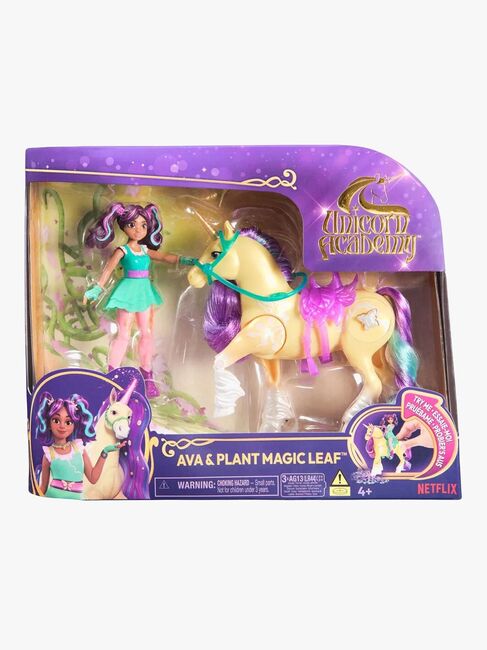 Unicorn Academy Figursæt Ava & Plant Magic Leaf
