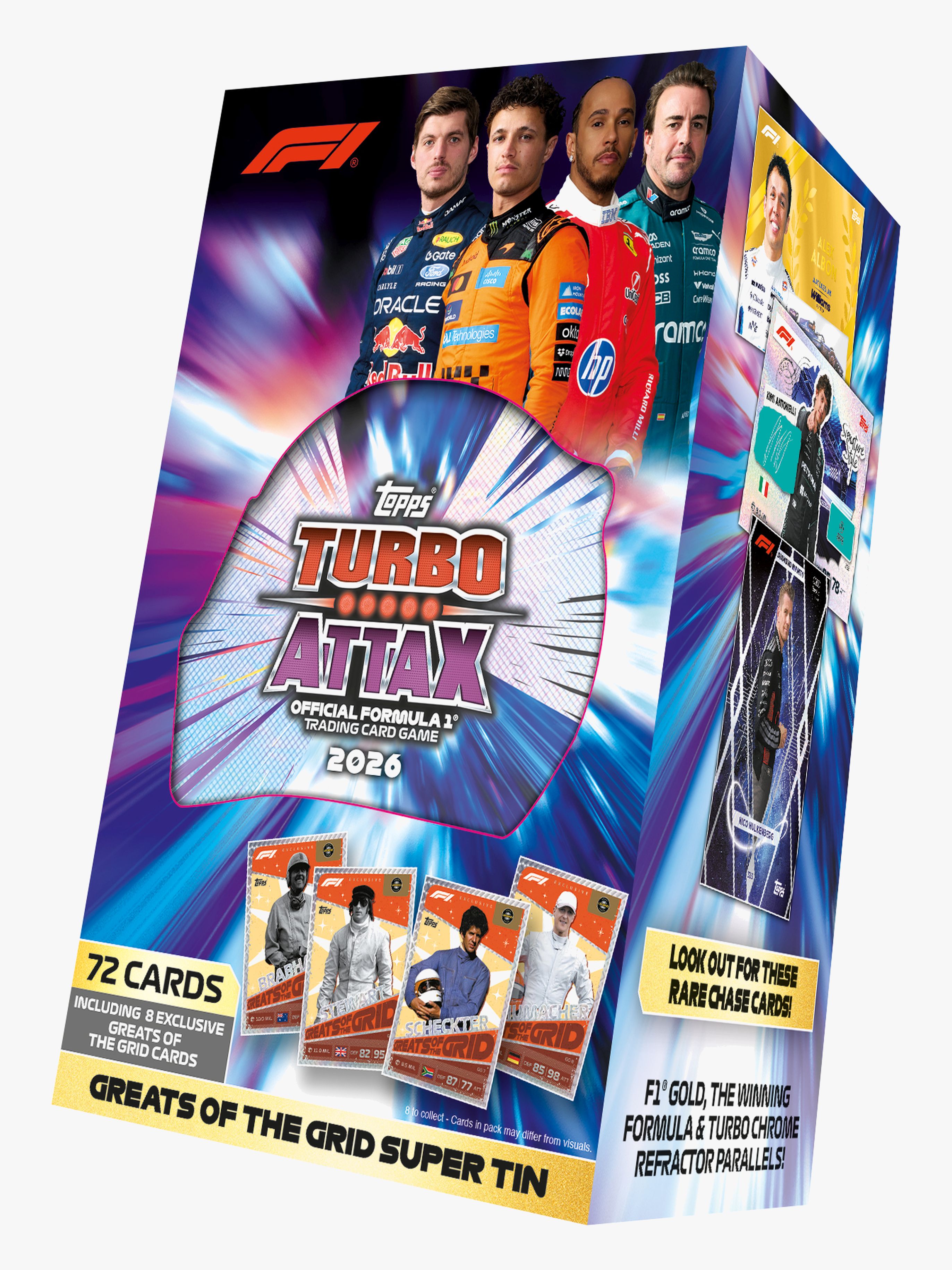 Topps Turbo Attax Formula 1 Samlekort Super Tin