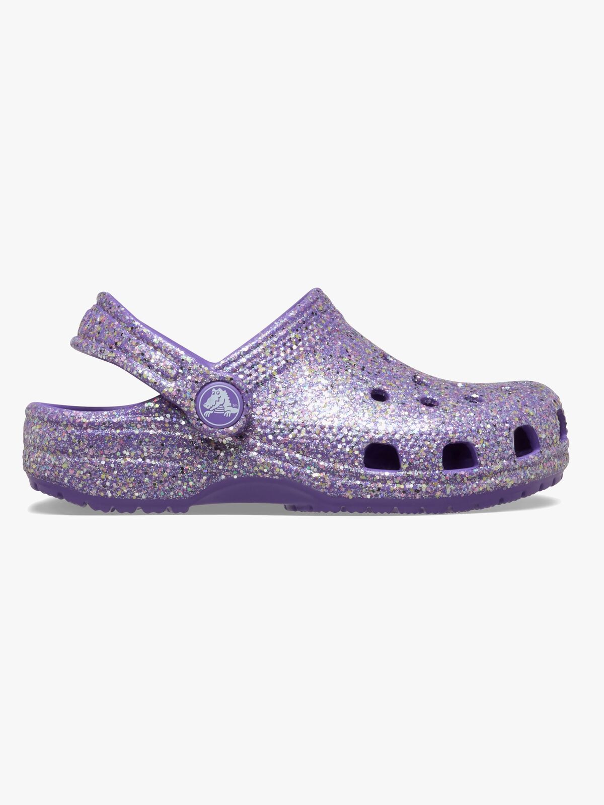 Crocs Classic Fantasy Glitter Kids Crocs, Lilla