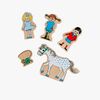 Pippi Langstrømpe Træfigurer 5-pak