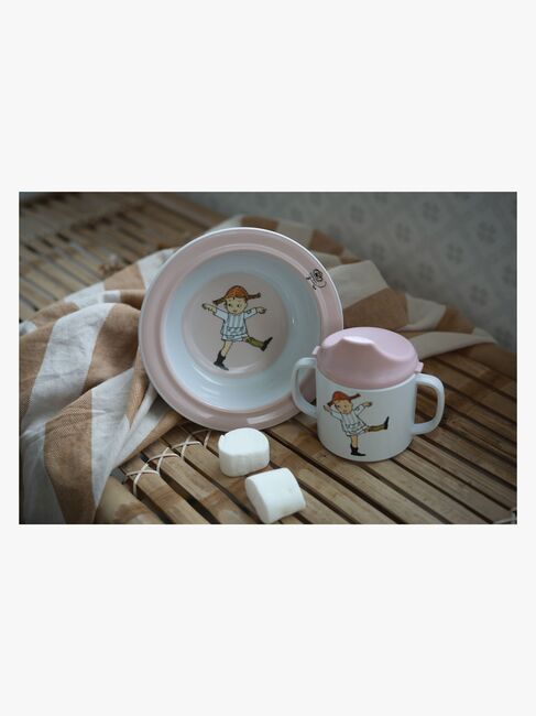 Pippi Langstrømpe Cirkus Spisesæt, Pink