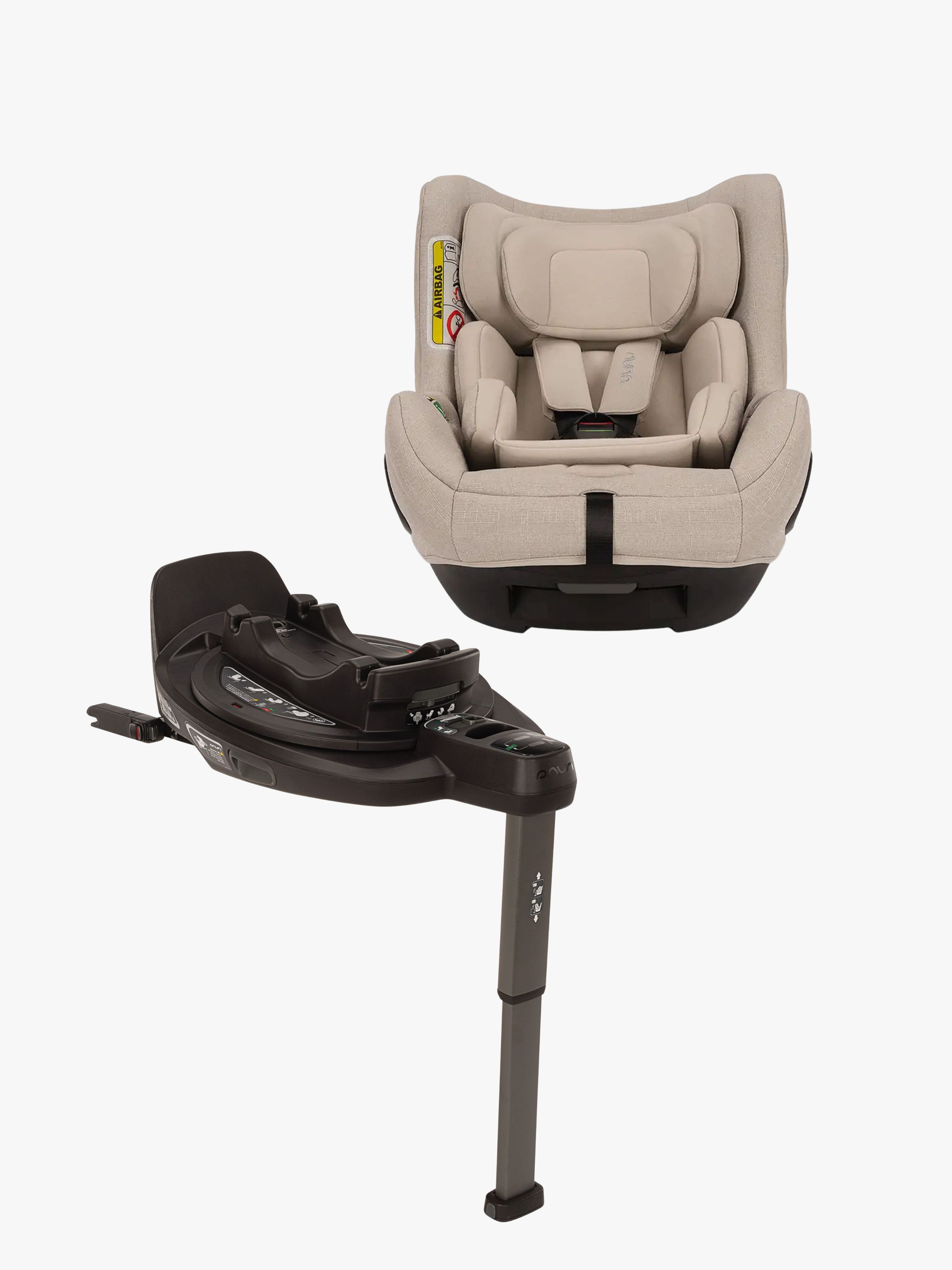 Nuna TODL NEXT Autostol inkl Curve Base, Biscotti
