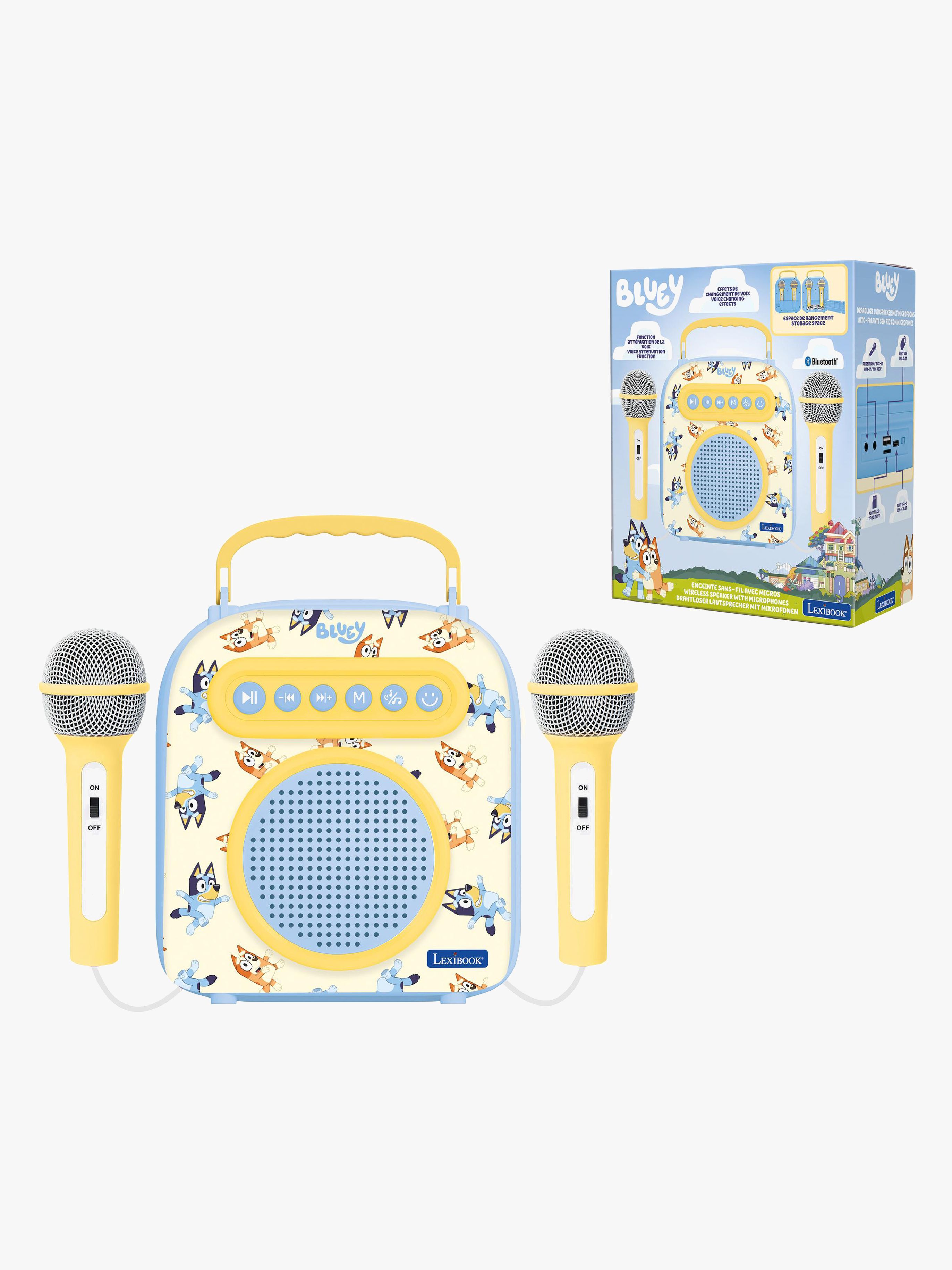 Bluey Karaokehøjtaler Med 2 Mikrofoner