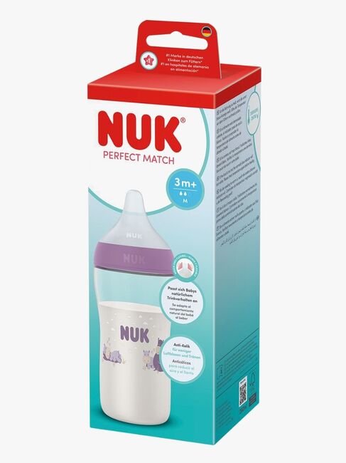 NUK Perfect Match Sutteflaske 260 ml, Hippo