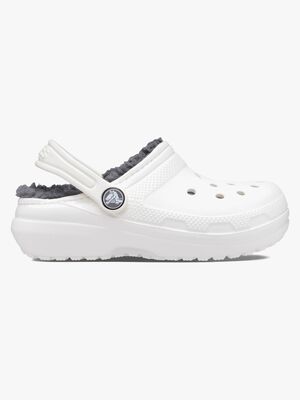 Crocs Classic Forede Hjemmesko, Hvid/Grå