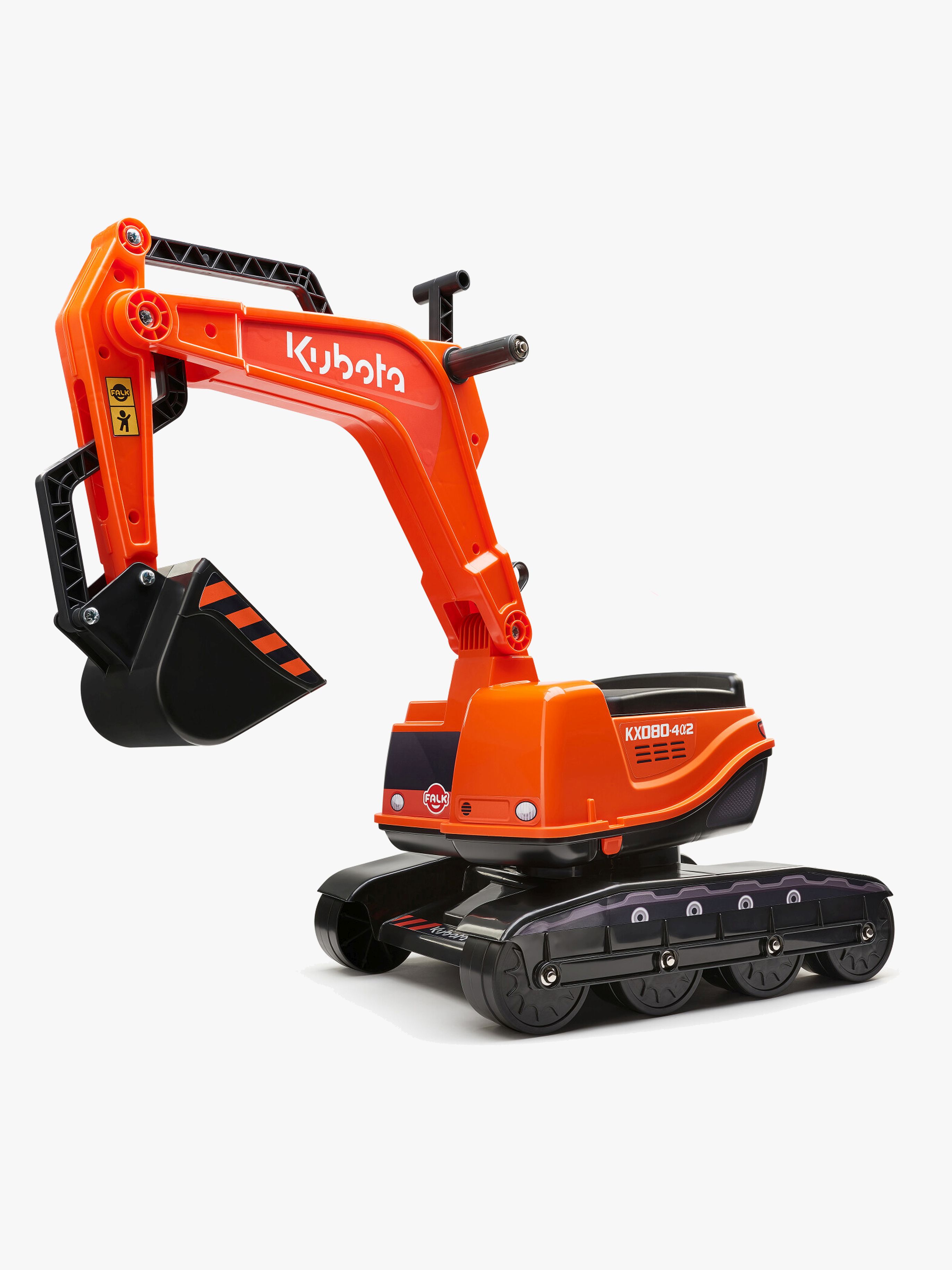 Falk Ride-on-gravemaskine Super Builder inkl. Hjelm, Orange