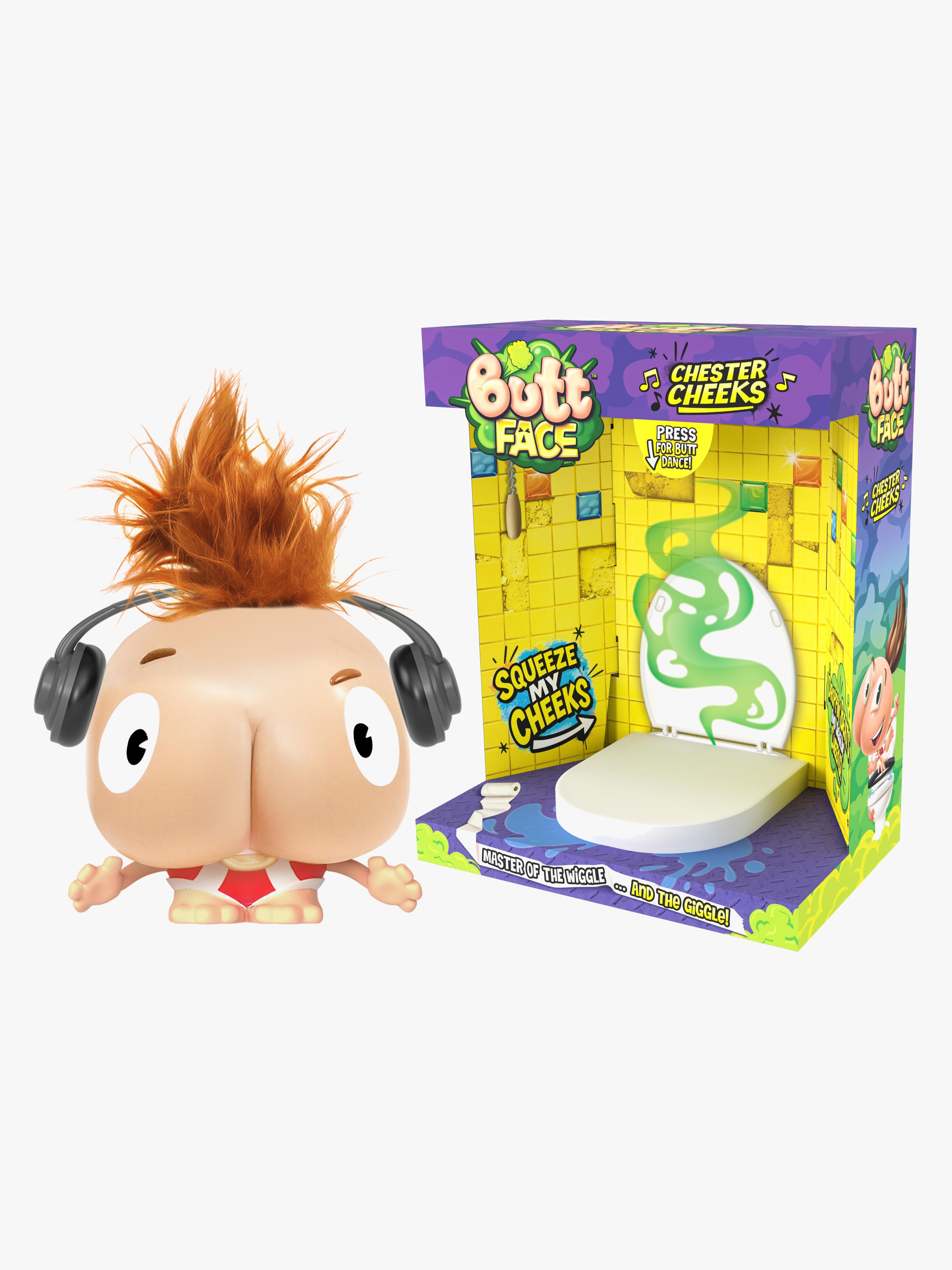 Butt Face Chester Cheeks Interaktiv Figur