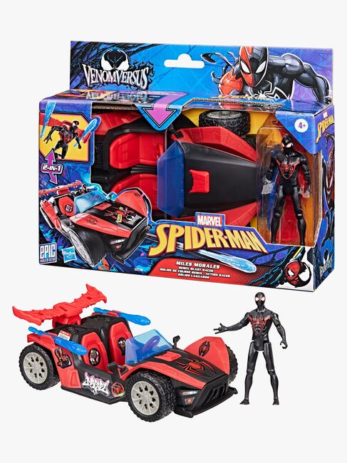 Marvel Spider-Man Epic World of Actionfigur med Bil - Miles Morales Remix Blast-Racer