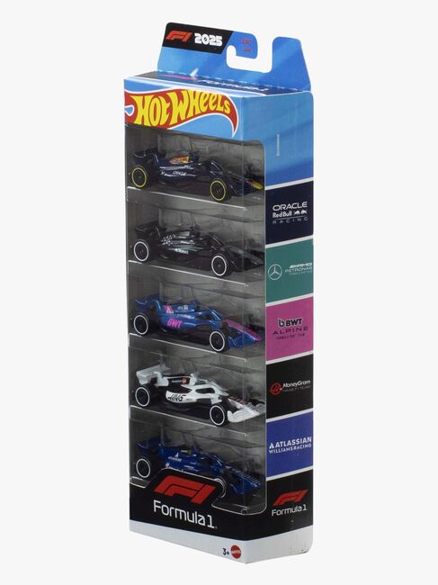 Hot Wheels F1 Biler Die-Cast 1:64 5-pak