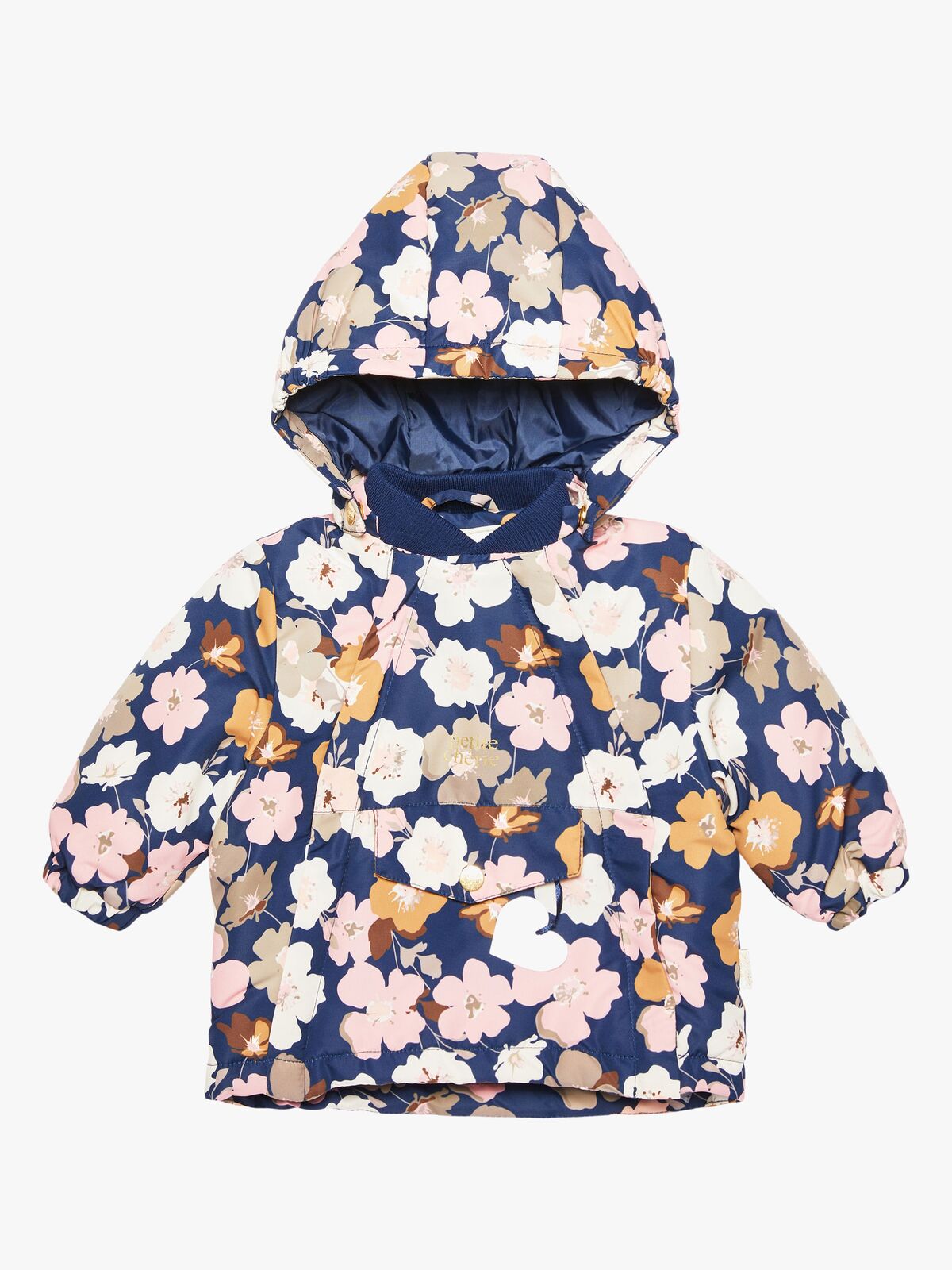 Petite Chérie Atelier Lola Jakke, Navy Big Flower