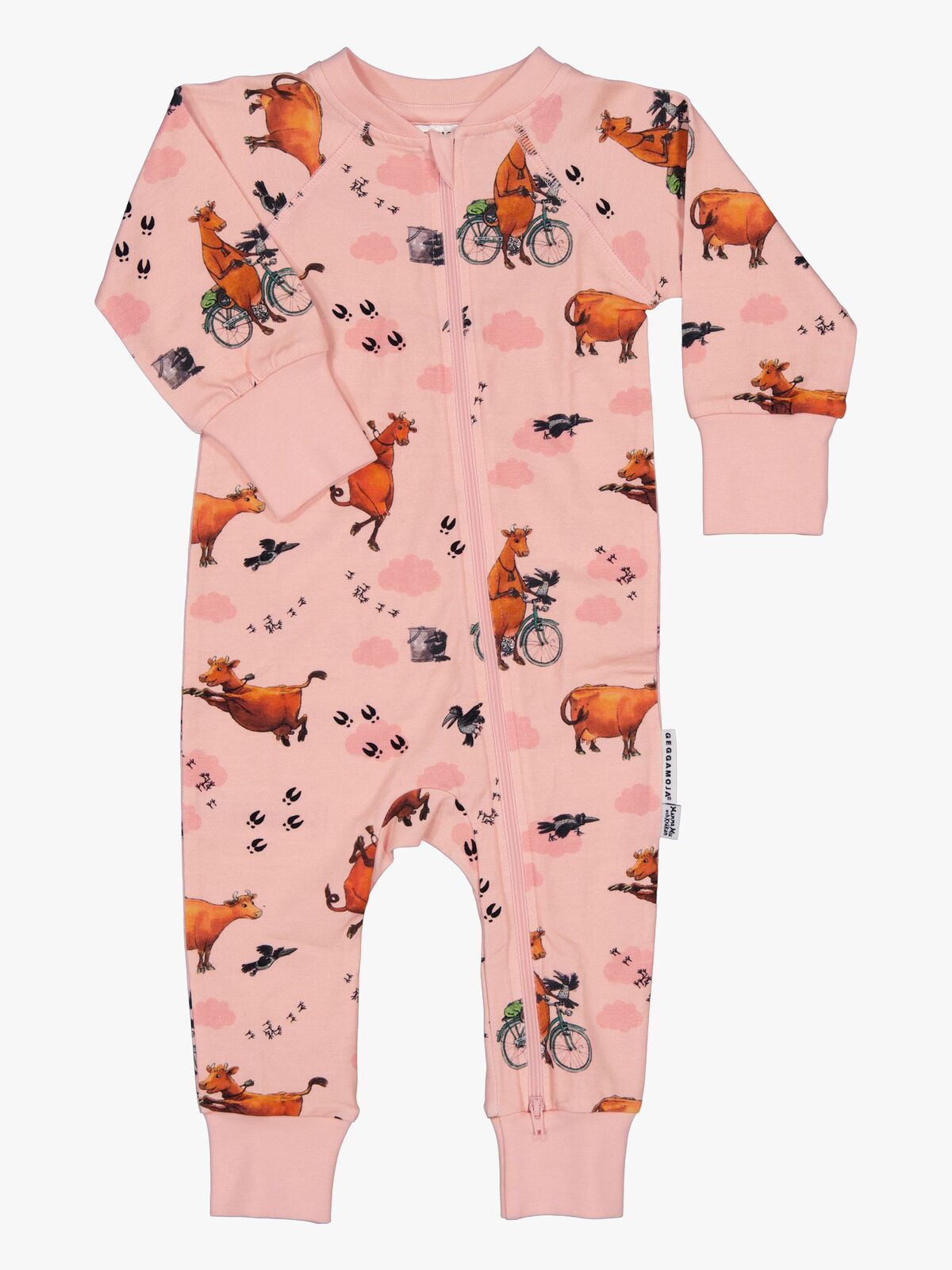 Geggamoja Pyjamas Mor Muh og Krage, Pink
